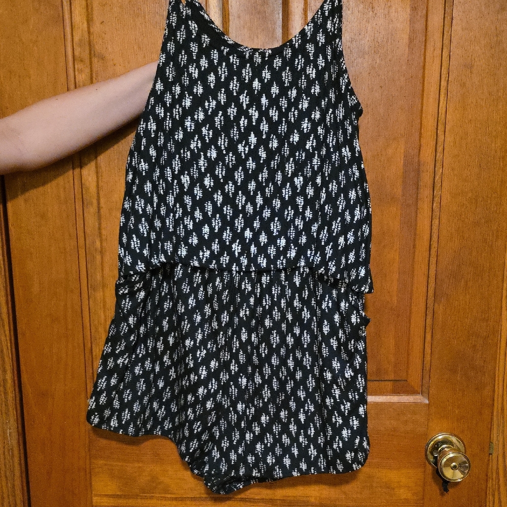 Lucky Brand Black and White Romper
